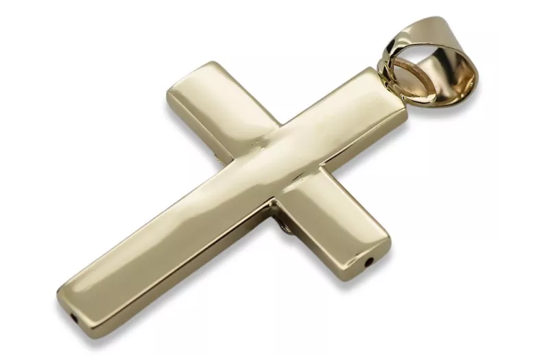 Cruz ★ Católica de Oro russiangold.com ★ Oro 585 333 Precio bajo