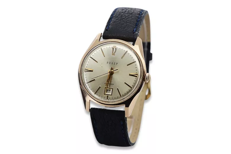 Vintage Rose Gold Poliot Watch vw004