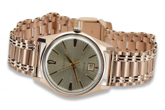 Zegarek męski Vintage Różowy 14k złoty z Poliot'em vw004r&mbw009r