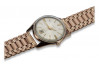 "Vintage Rose 14k Gold Men's Pilot Watch - Timeless Elegance for Him" vw004r&mbw009r