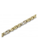 Bracelet en Or Jaune et Blanc 14K avec pierres précieuses variées cb093yw