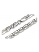 Bracelet en or blanc italien 14 carats avec pierres précieuses variées cb093yw