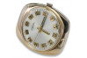 Vintage Rose Gold Men's Watch Raketa, Original 14K Gold vw002