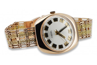 Reloj de oro de 14k con rosa vintage para hombre vw002&vbw002