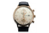 Złoty zegarek męski Vintage Rose 14k Geneve, Srebrny cyferblat mw005r