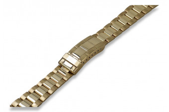 14K Жовте золото чоловічий браслет-годинник у стилі Rolex mbw017y