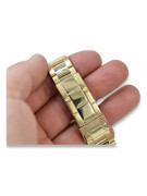 14K Yellow Gold Adjustable Rolex Style Watch Bracelet mbw017y