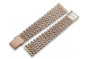 Pulsera de reloj de oro rosa de 14 quilates, ajustable mbw004r