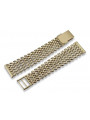 Italian 14K Yellow Gold Adjustable Watch Bracelet mbw004y