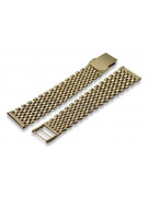 Italian 14K Yellow Gold Adjustable Watch Bracelet mbw004y