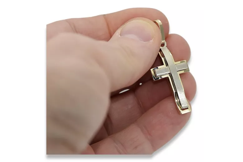 Croix ★ catholique d’or russiangold.com ★ or 585 333 Prix bas