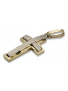 Goldenes katholisches Kreuz ★ russiangold.com ★ Gold 585 333 Niedriger Preis