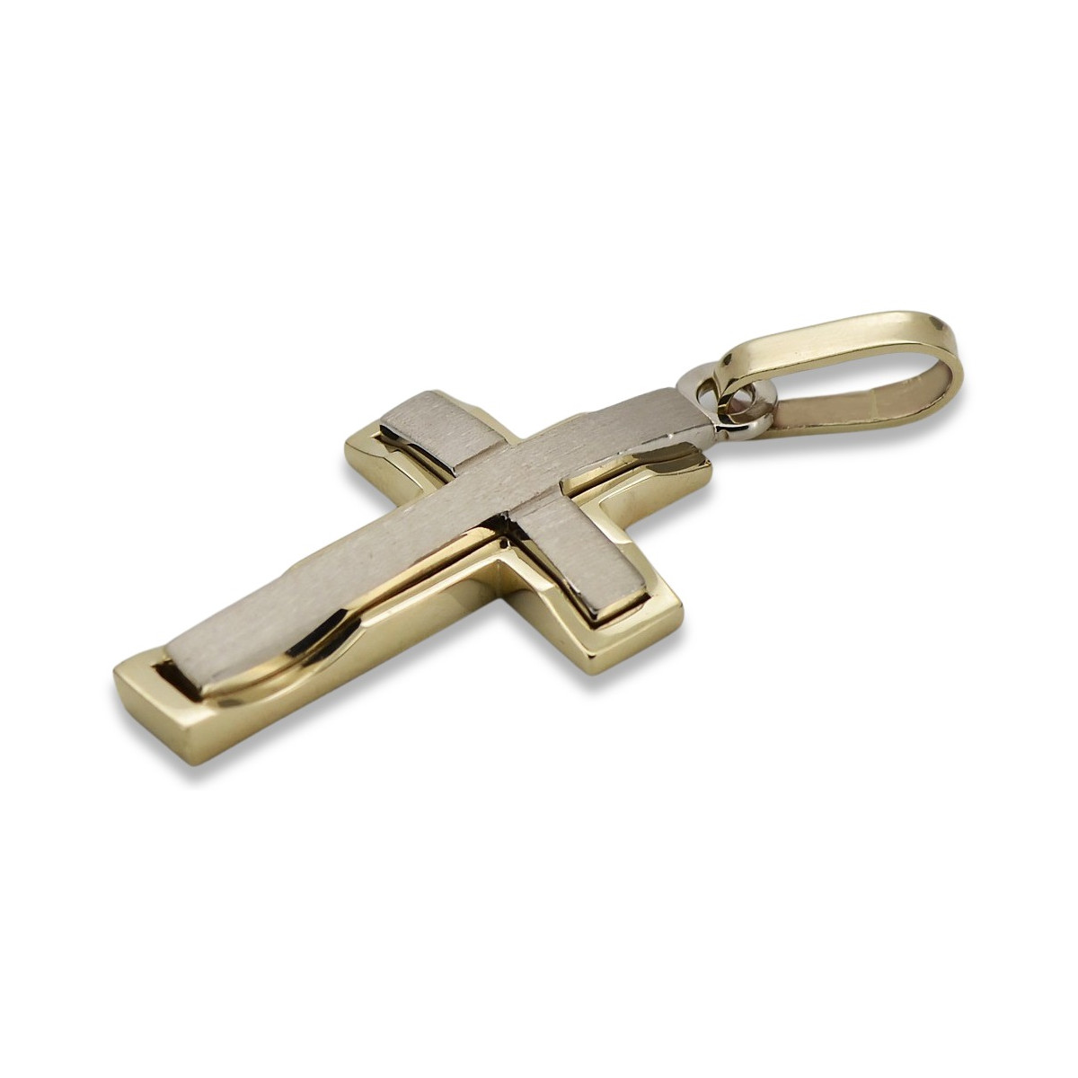 Cruz ★ Católica de Oro russiangold.com ★ Oro 585 333 Precio bajo