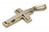 "14K Yellow White Gold Catholic Cross Pendant" ctc095yw ctc095yw