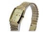 Reloj de hombre en oro amarillo 14k 585 Geneve mw002y&mbw004y