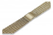 14K Yellow Gold Adjustable Man's Watch Bracelet mbw013yo