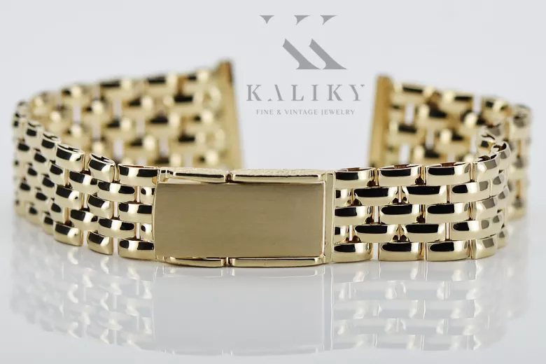 Yellow rose gold watch bracelet ★ russiangold.com ★ Gold 585 333 Low price