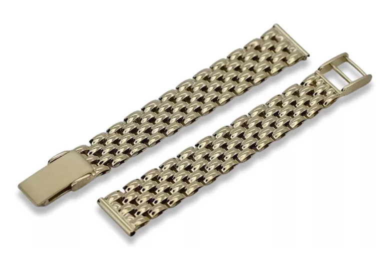 Yellow rose gold watch bracelet ★ russiangold.com ★ Gold 585 333 Low price