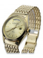 Reloj de oro para hombre Geneve ★ zlotychlopak.pl ★ Pureza de oro 585 333 Precio bajo!