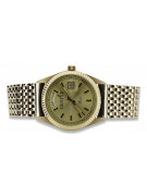 Gold men's watch Geneve ★ zlotychlopak.pl ★ Gold purity 585 333 Low Price!