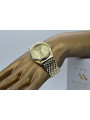 Gold men's watch Geneve ★ zlotychlopak.pl ★ Gold purity 585 333 Low Price!