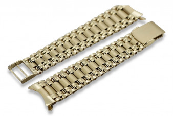 14K Жовте золото Чоловічий Браслет-Годинник mbw012yo