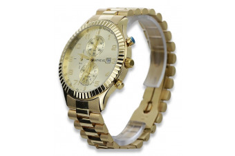 Montre homme en or jaune 14k 585 Geneve mw007ydy&mbw015y