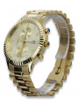 Goldene Herrenuhr Geneve ★ zlotychlopak.pl ★ Gold Reinheit 585 333 Niedriger Preis!