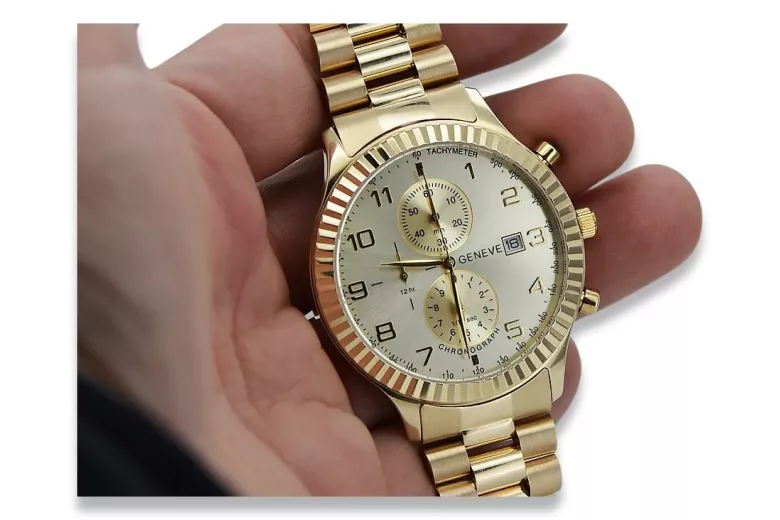 Montre homme en or Genève ★ zlotychlopak.pl ★ Pureté de l’or 585 333 Prix bas!