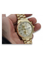 Goldene Herrenuhr Geneve ★ zlotychlopak.pl ★ Gold Reinheit 585 333 Niedriger Preis!