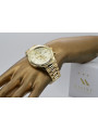 Goldene Herrenuhr Geneve ★ zlotychlopak.pl ★ Gold Reinheit 585 333 Niedriger Preis!