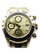 Gold men's watch Geneve ★ zlotychlopak.pl ★ Gold purity 585 333 Low Price!