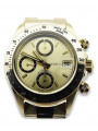 Gold men's watch Geneve ★ zlotychlopak.pl ★ Gold purity 585 333 Low Price!