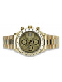 Gold men's watch Geneve ★ zlotychlopak.pl ★ Gold purity 585 333 Low Price!