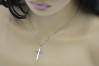 Итальянский крест Католический из белого золота 14 карат ctc099w white14kctc099w