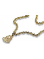 Divine Protection 14k Gold Pendant & Chain pm004yS&cc074y