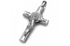 "Pendentif croix catholique Jésus en or blanc 14 carats" ctc027w ctc027w