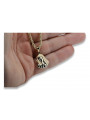 Divine 14k Gold Pendant & Corda Chain pm004yXS&cc019y