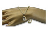 Divine 14k Gold Pendant & Corda Chain pm004yXS&cc019y