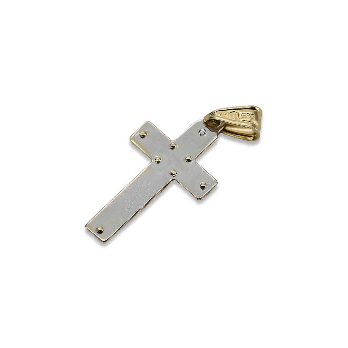 Golden Catholic Cross ★ russiangold.com ★ Gold 585 333 Low price