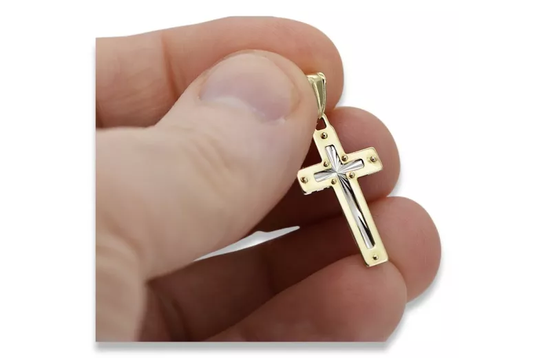 Croix ★ catholique d’or russiangold.com ★ or 585 333 Prix bas