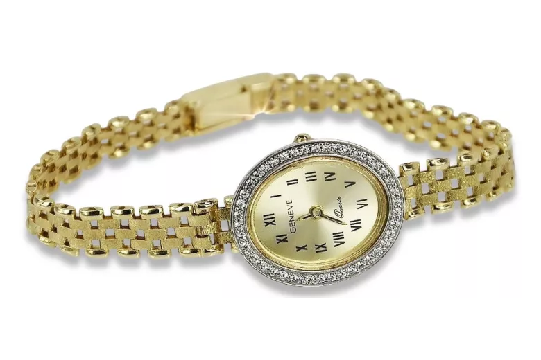 Reloj ★ de oro para damas zlotychlopak.pl Pureza de oro 585 333 ¡★ Precio bajo!