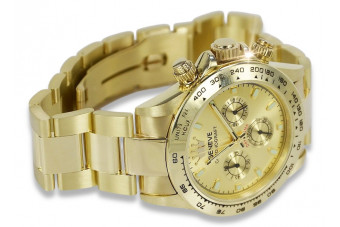 Montre Homme en Or Jaune 14k 585 Geneve mw014ydg&mbw017y