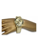 Goldene Herrenuhr Geneve ★ zlotychlopak.pl ★ Gold Reinheit 585 333 Niedriger Preis!