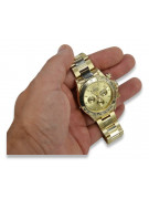 Goldene Herrenuhr Geneve ★ zlotychlopak.pl ★ Gold Reinheit 585 333 Niedriger Preis!