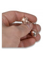 "Boucles d'oreilles vintage en or rose 14 carats 585 sans pierres" ven122 ven122