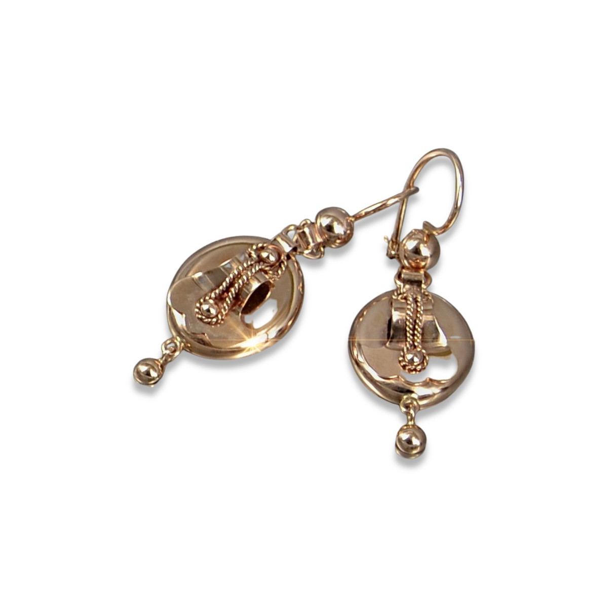 Boucles d’oreilles en or zlotychlopak.pl ★ Échantillon d’or ★ 585 333 Prix bas!