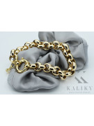 Bracelet femme moderne en ancre en or jaune 14 carats cb009y