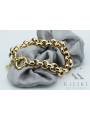 Pulsera de Dama con Encantos Modernos de Ancla en Oro Amarillo 14k cb009y