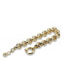 Bracelet femme moderne en ancre en or jaune 14 carats cb009y